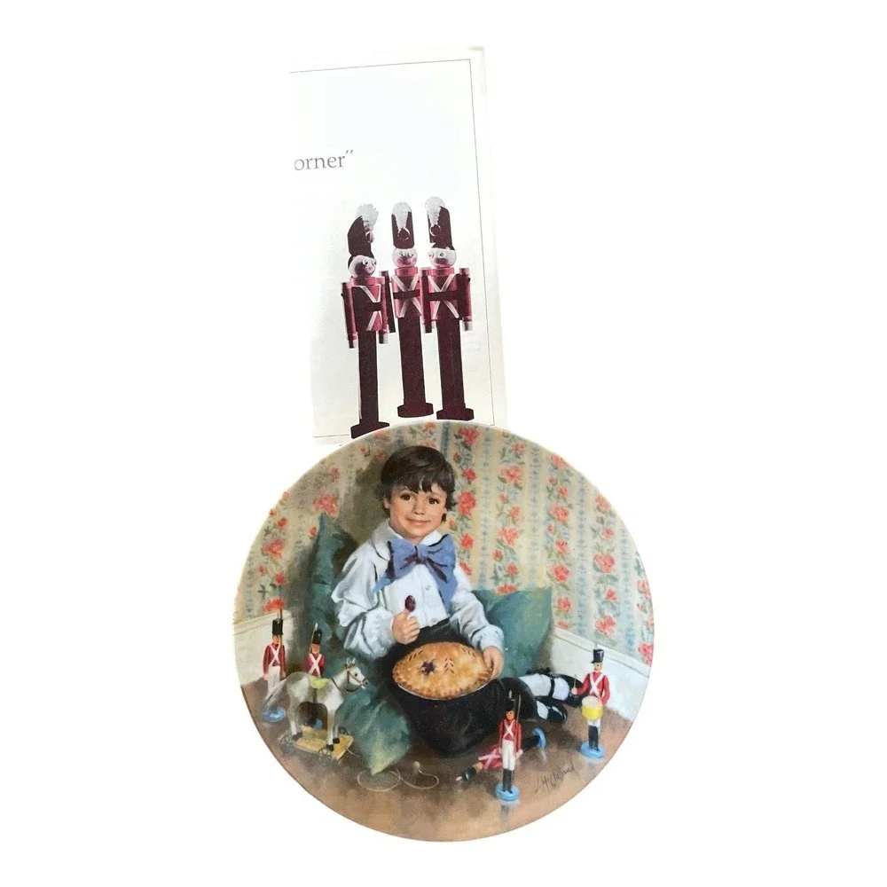 1982 Peco International Little Jack Horner Collector Plate John McClelland COA